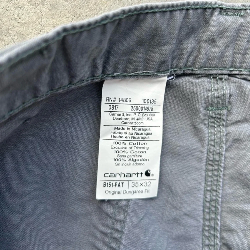 Men’s Carhartt Grey Work Pants - Picture 4 of 4